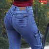 Jeans Cargo Mujer Bonita Baby Melissa Azul Bolsillos Laterales - SKU 1-0096
