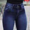 Jeans Wide Leg Mujer Romy Azul Tiro Alto - SKU 1-0098