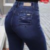 Jeans Wide Leg Mujer Romy Azul Tiro Alto - SKU 1-0098