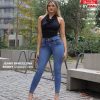 Jeans Skinny Mujer Barcelona Azul Tiro Alto - SKU 1-0509