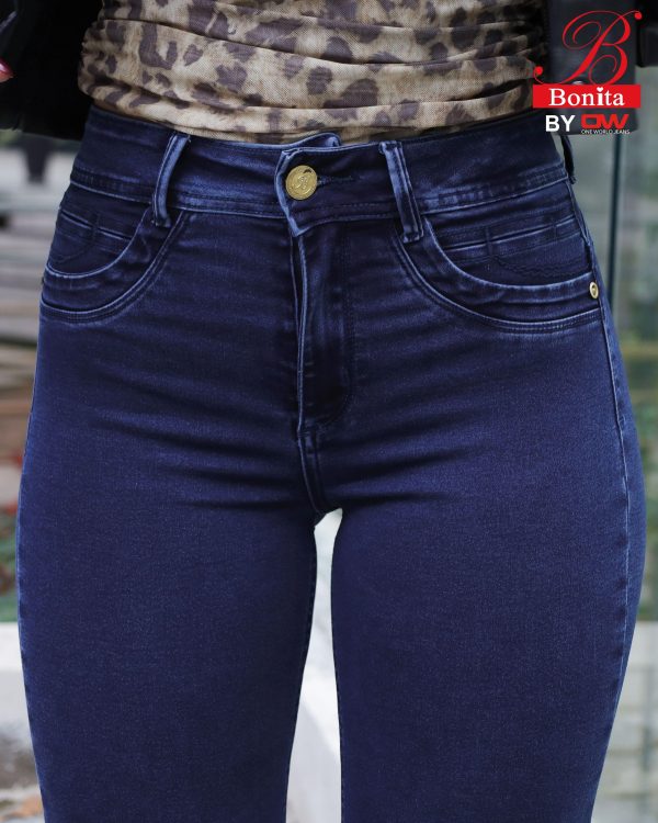 Jeans Bonita Palazzo Mujer Baby Azul Tiro Alto - SKU 1-0090
