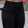 Jeans Recto Mujer Bonita Baby Negro Tiro Alto - SKU 1-0091