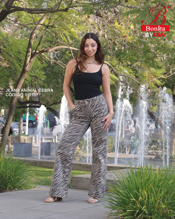 Jeans Bonita Animal Print Cebra - SKU 1-0107